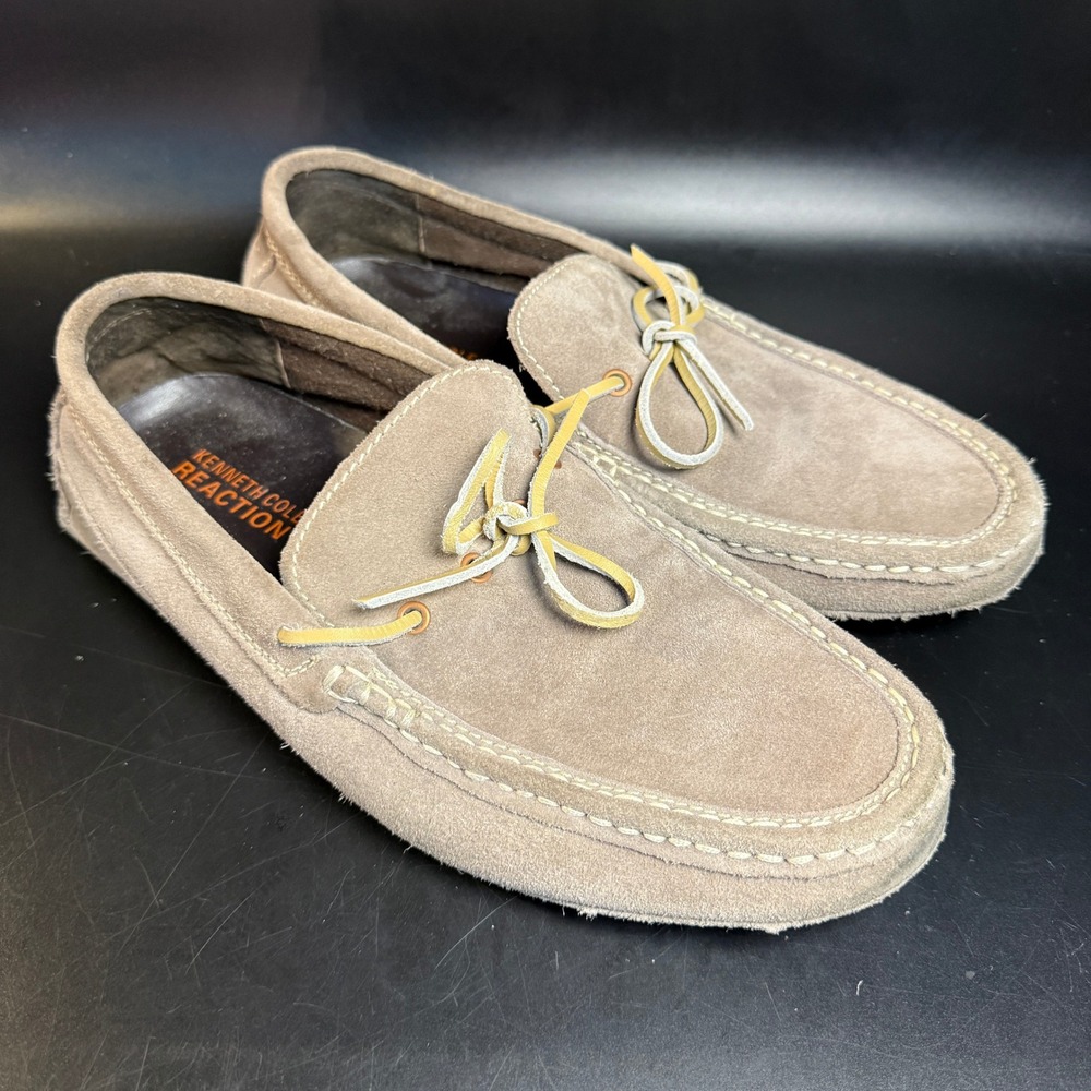 Kenneth Cole Reaction Mens US‎ 9 Smooth Operator Suede Leather Loafer Shoes